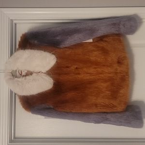 NWT LPA faux fur coat